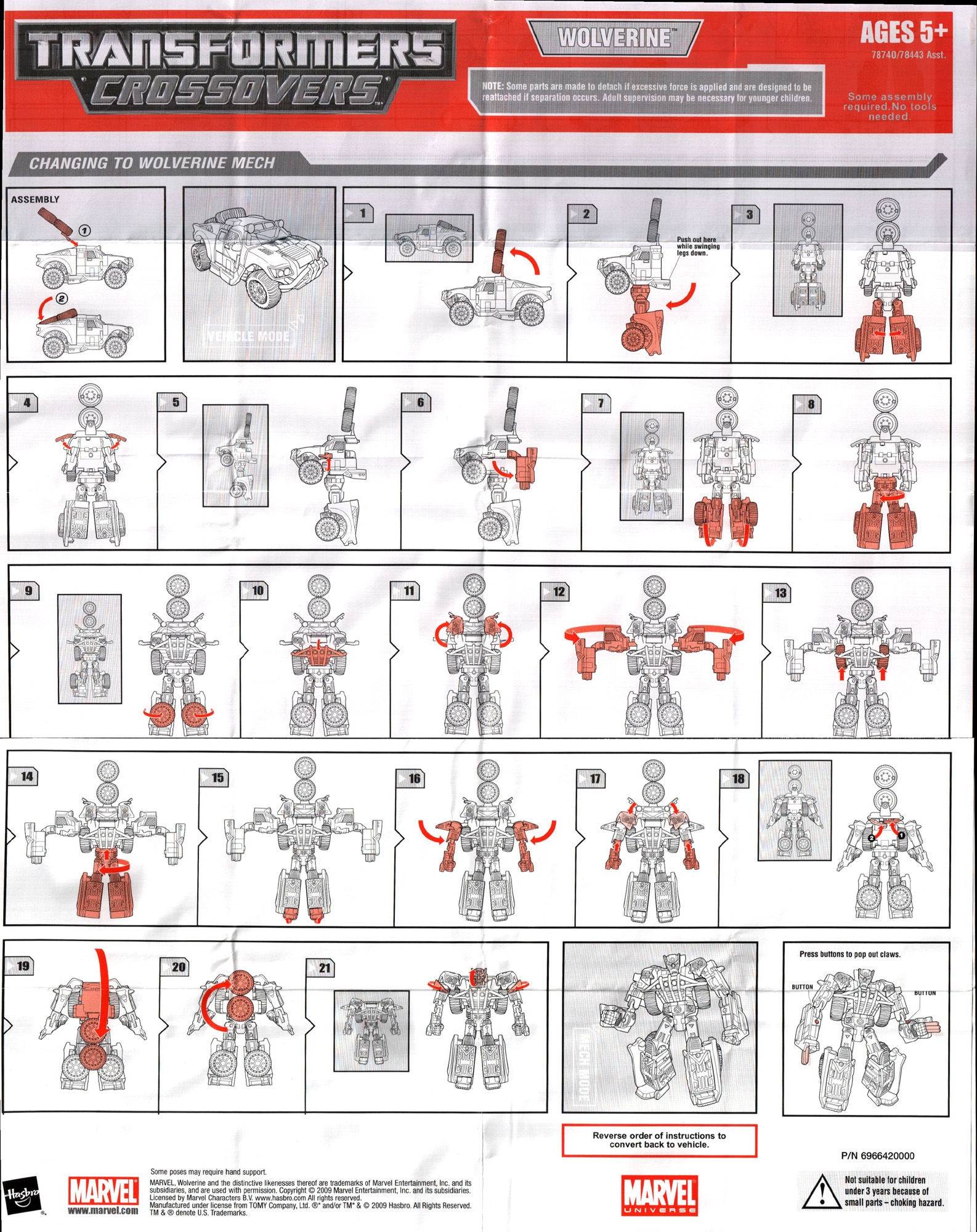 Marvel Wolverine (X-Force costume) (Transformers, Crossovers, Hero